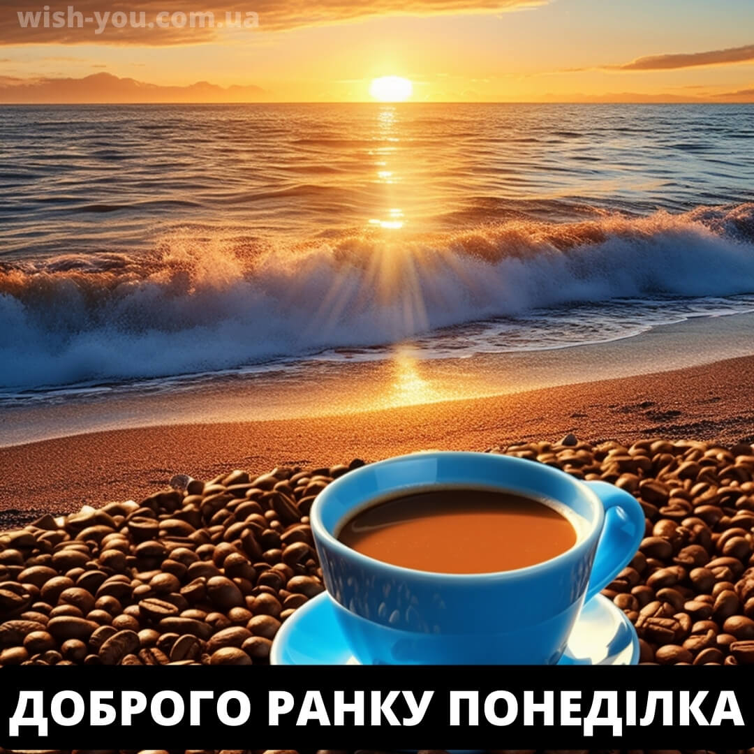 Нова картинка доброго ранку понеділок кава 4