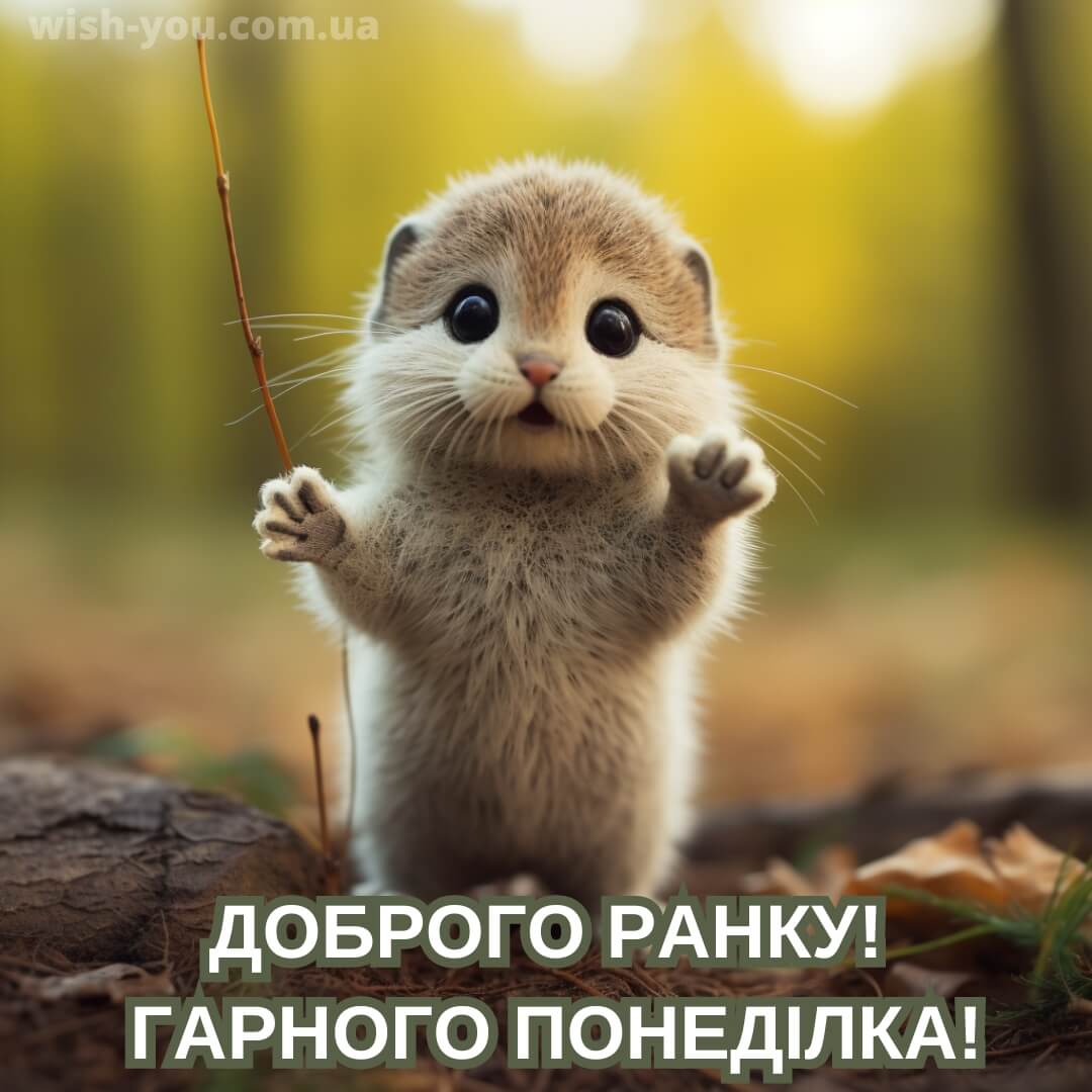 Нова прикольна картинка доброго ранку понеділок 1