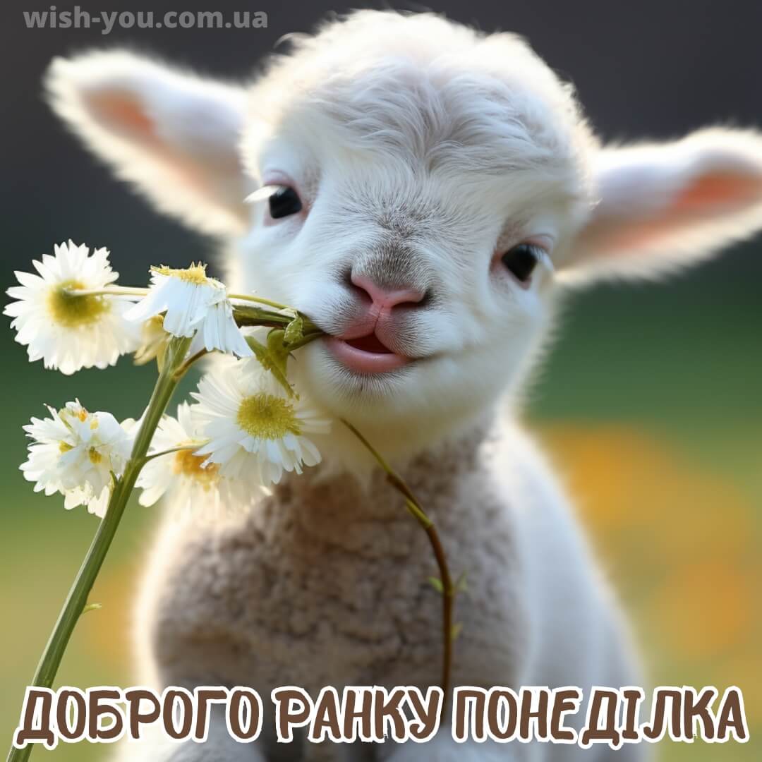 Нова прикольна картинка доброго ранку понеділок 8
