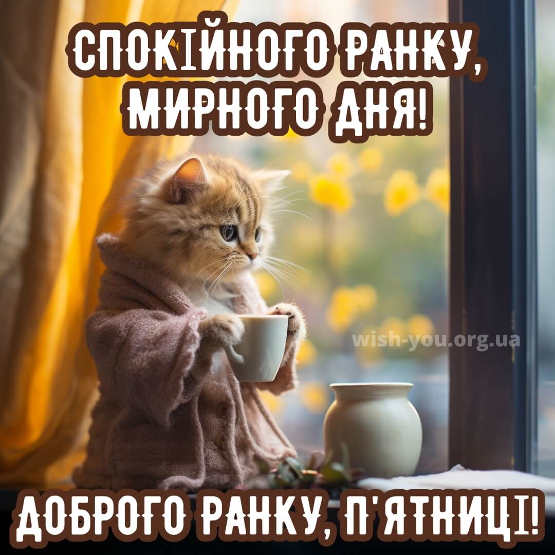 Нова листівка доброго ранку п'ятниці 2