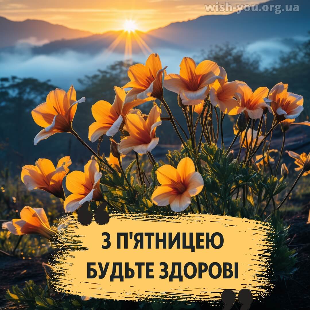 Нова листівка доброго ранку п'ятниці 24