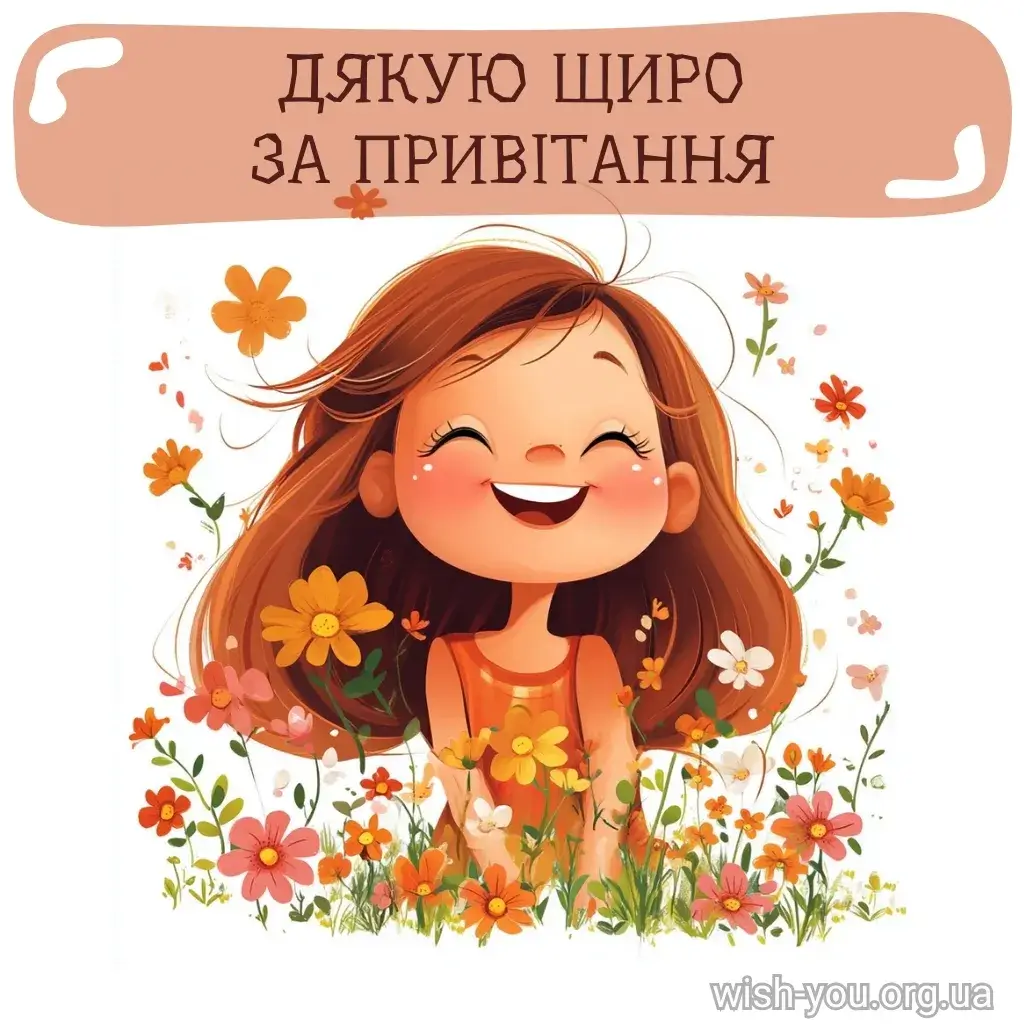 Нова листівка дякую за привітання 10