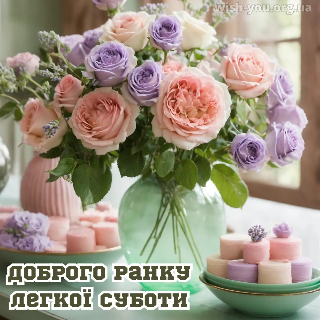 Нові привітання з суботою з картиками і листівками українською мовою