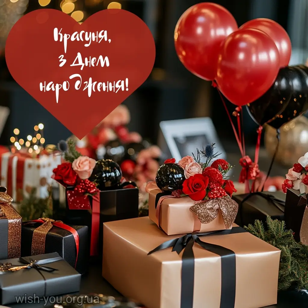 Нова листівка з днем народження красуня 18